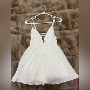 GARAGE white flowy mini summer dress